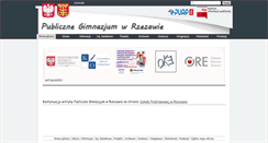 Desktop Screenshot of gimnazjum.rzezawa.pl