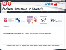 Tablet Screenshot of gimnazjum.rzezawa.pl
